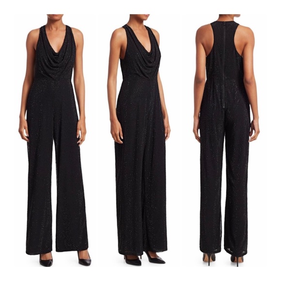 Alice + Olivia Pants - Alice + Olivia Salem Embellished Cowl 70 Jumpsuit